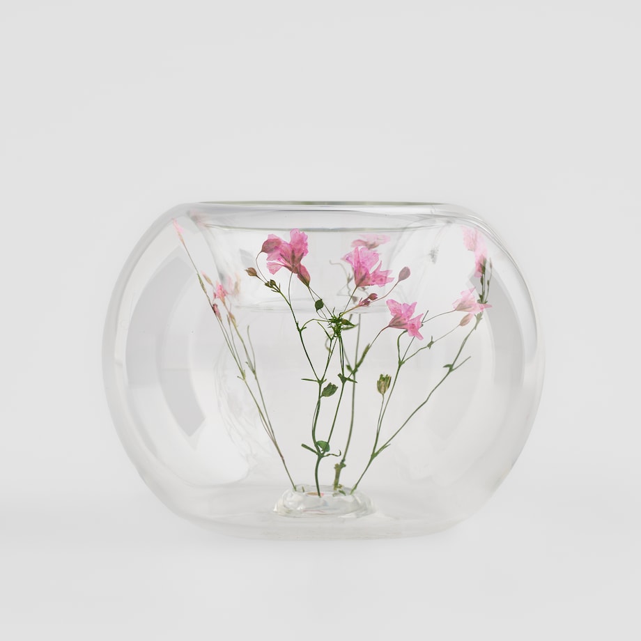 Świecznik Florissa z motywem kwiatowym