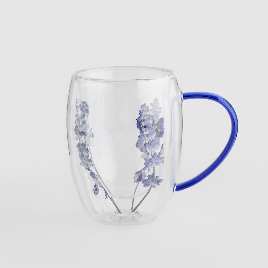 Szklanka Piren z motywem kwiatowym