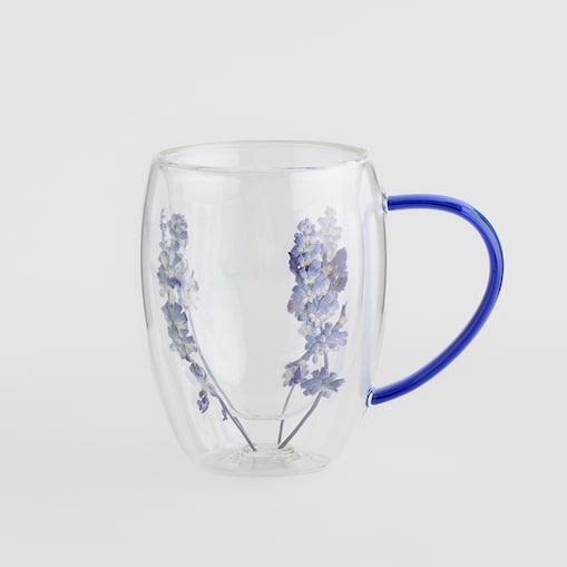 Szklanka Piren z motywem kwiatowym