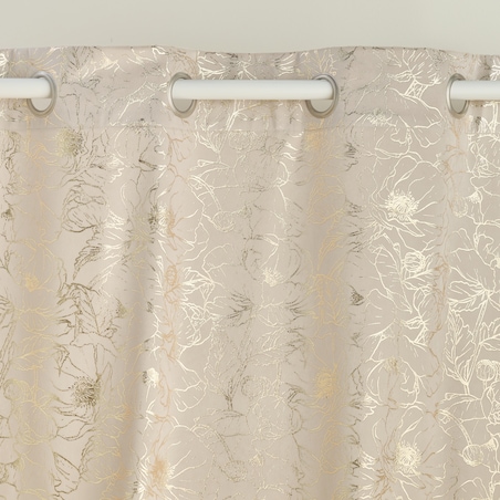 Zasłona z nadrukiem Casinosis 140x250 cm z motywem kwiatowym