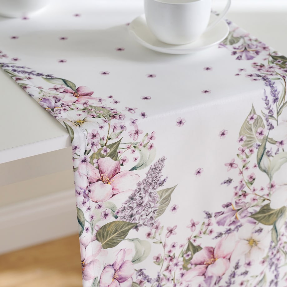 Bieżnik z nadrukiem Bezillo 35x180 cm z motywem kwiatowym