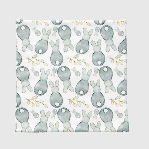 Poszewka Welwetowa Gray bunny 40x40 cm