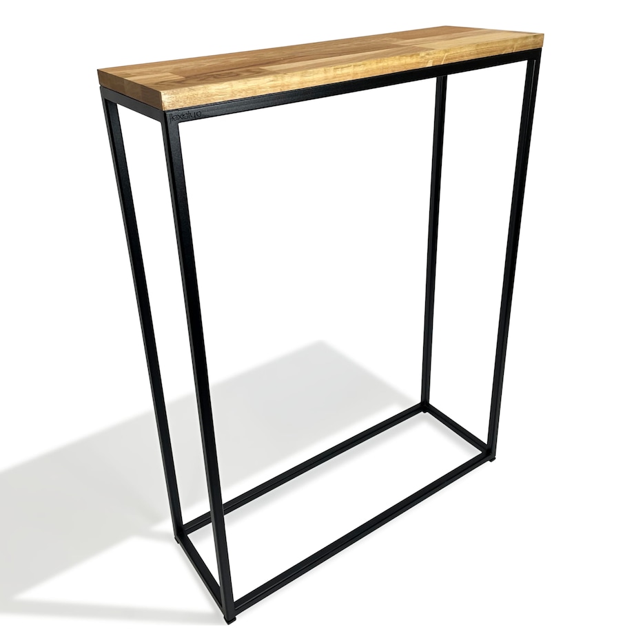 Konsola loftowa czarna 60x80x20cm pojedyncza