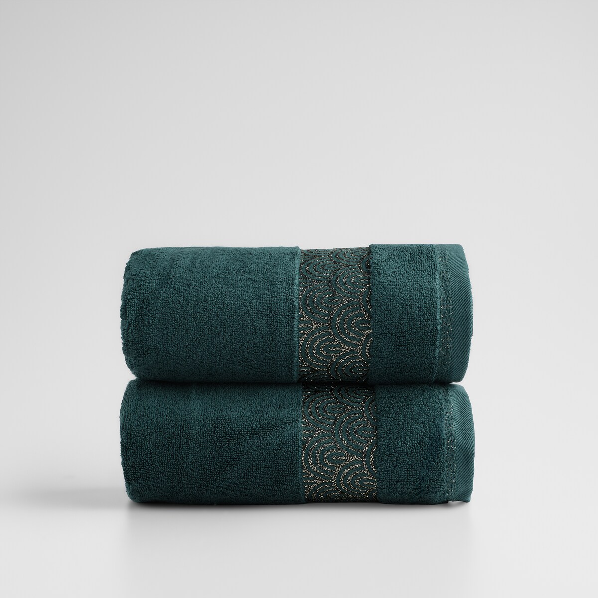 Prezentowy zestaw ręczników dekoracyjnych Rapello 2* 70x130 cm z motywem geometrycznym