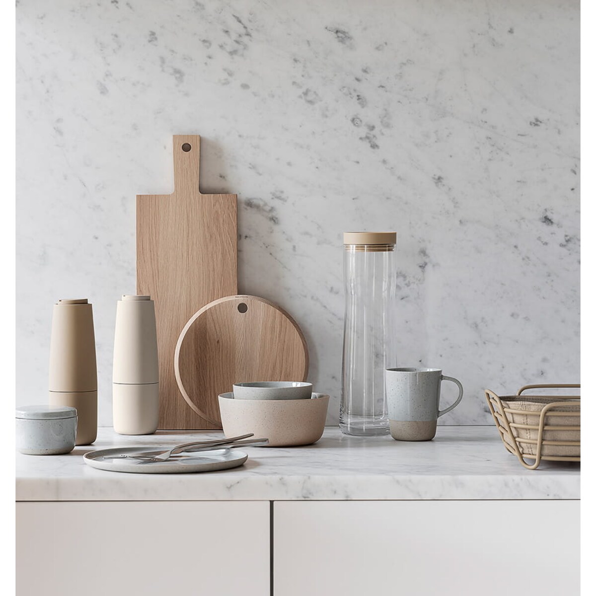 Zestaw 2 młynków do soli i pieprzu, Nomad/Moonbeam SALPI