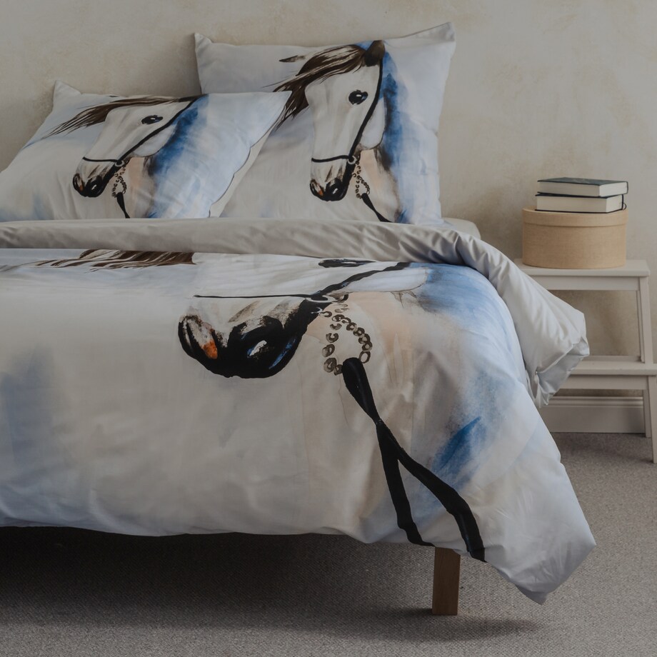 Cotton Bed Linen Horso 160x200 cm