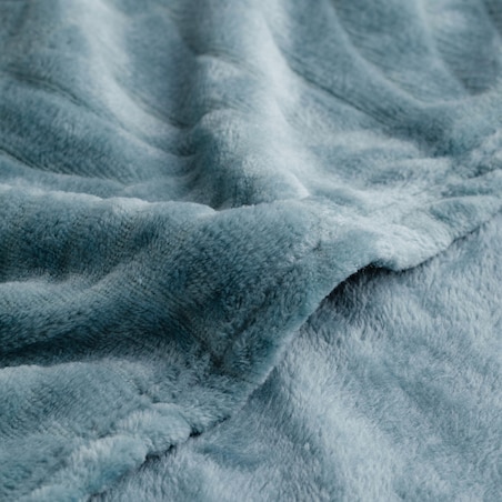 Jednokolorowy koc z wytłoczonym wzorem Leafline 150x200 cm