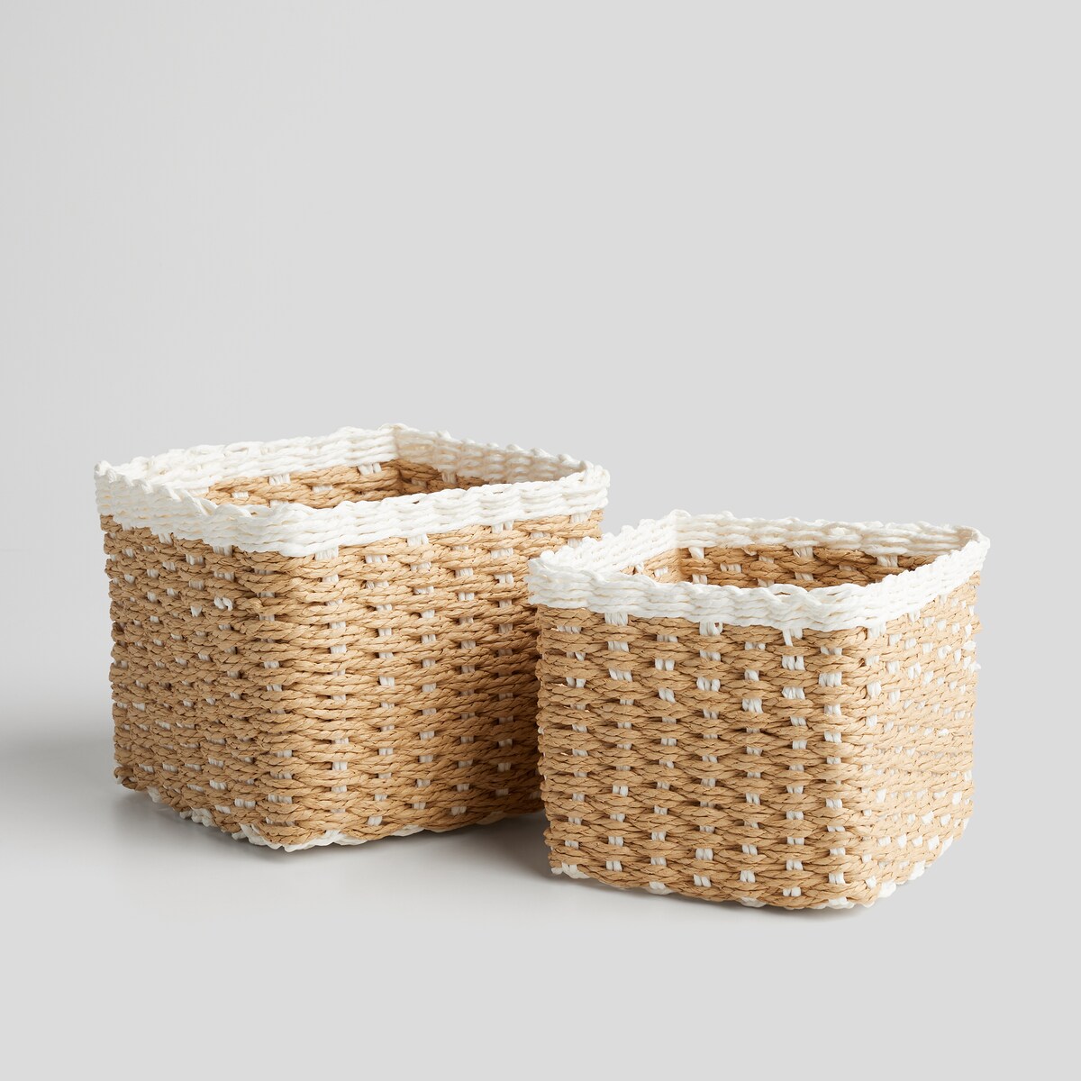 Koszyk do przechowywania z papierowej wikliny walton