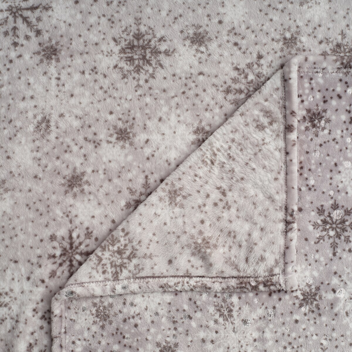 Drukowany koc Snowf 150x200 cm z motywem śnieżynki