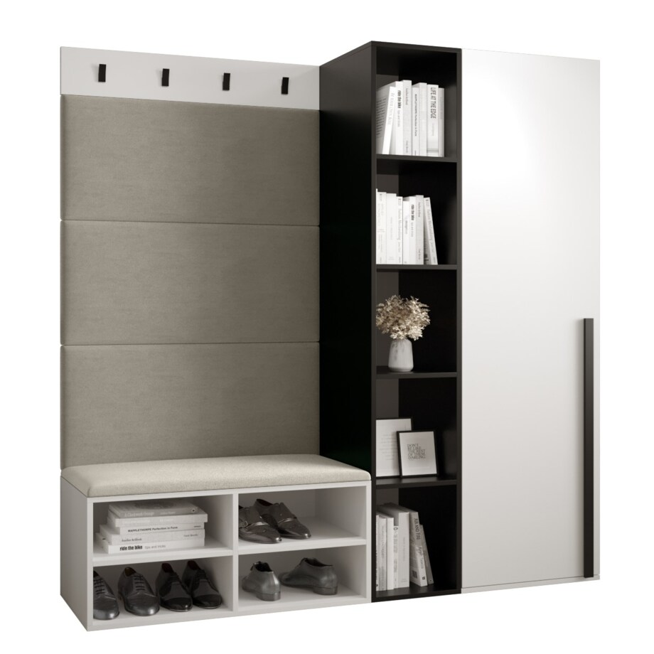 Garderoba do przedpokoju Abiks MIRO 1 biały+manila02