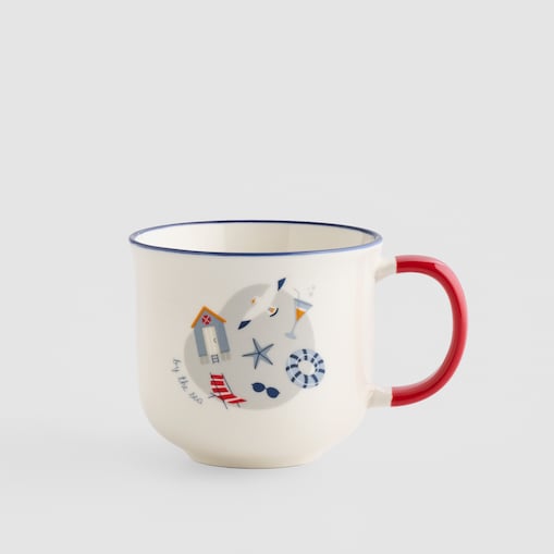 Kubek Pelora z motywem morskim