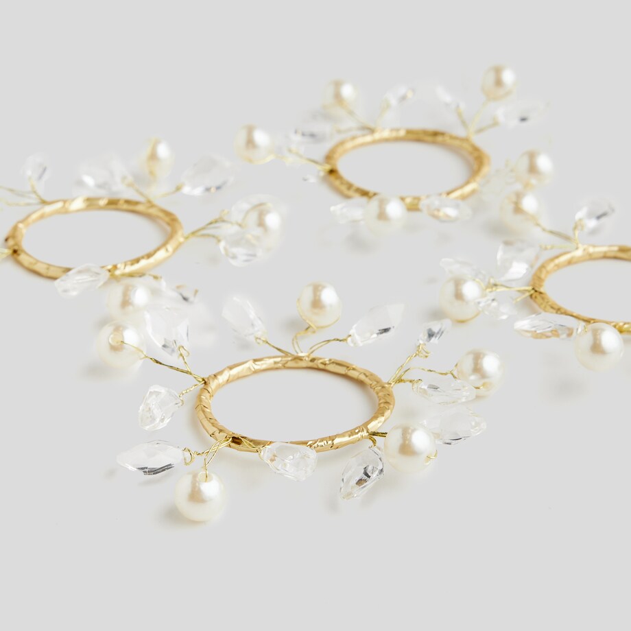 Wianek Soele napkin z motywem roślinnym