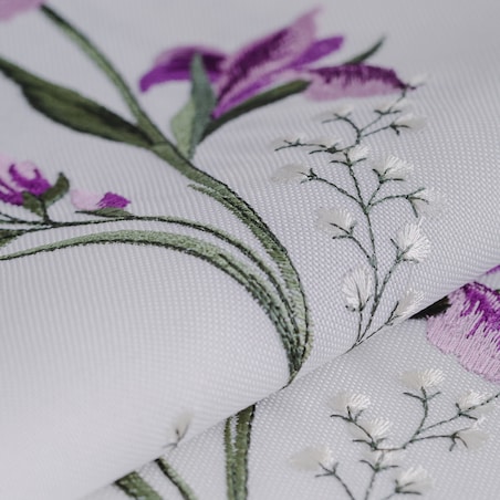 Bieżnik Luya 35x174 cm z motywem kwiatowym