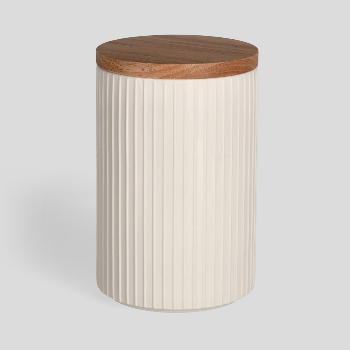 Ceramiczny pojemnik z bambusową pokrywką Linioso