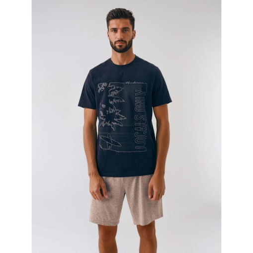 Piżama Surf 42598-59X Granatowy, XL