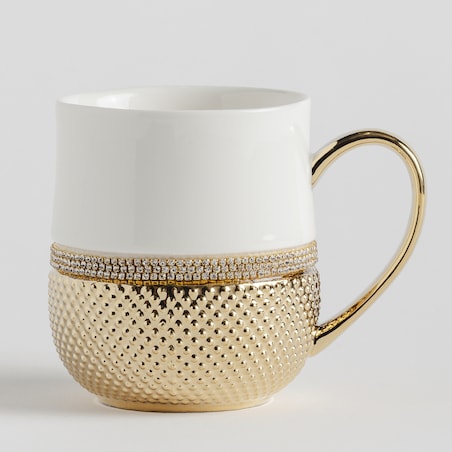 Kubek Glamtis gold w groszki