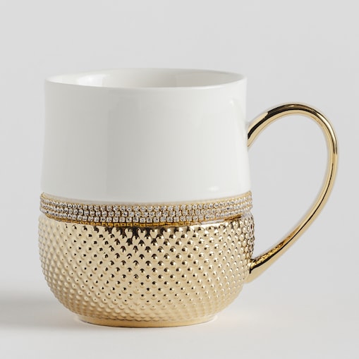 Kubek Glamtis gold w groszki