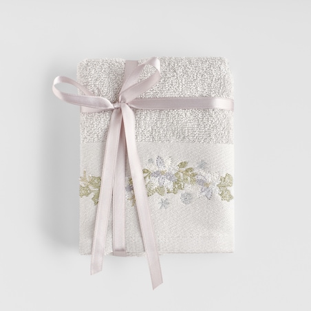 Komplet ręczników dekoracyjnych do twarzy lub rąk 2szt Poinsetio 30x50 cm