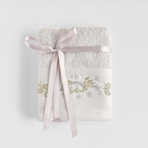 Komplet ręczników dekoracyjnych do twarzy lub rąk 2szt Poinsetio 30x50 cm