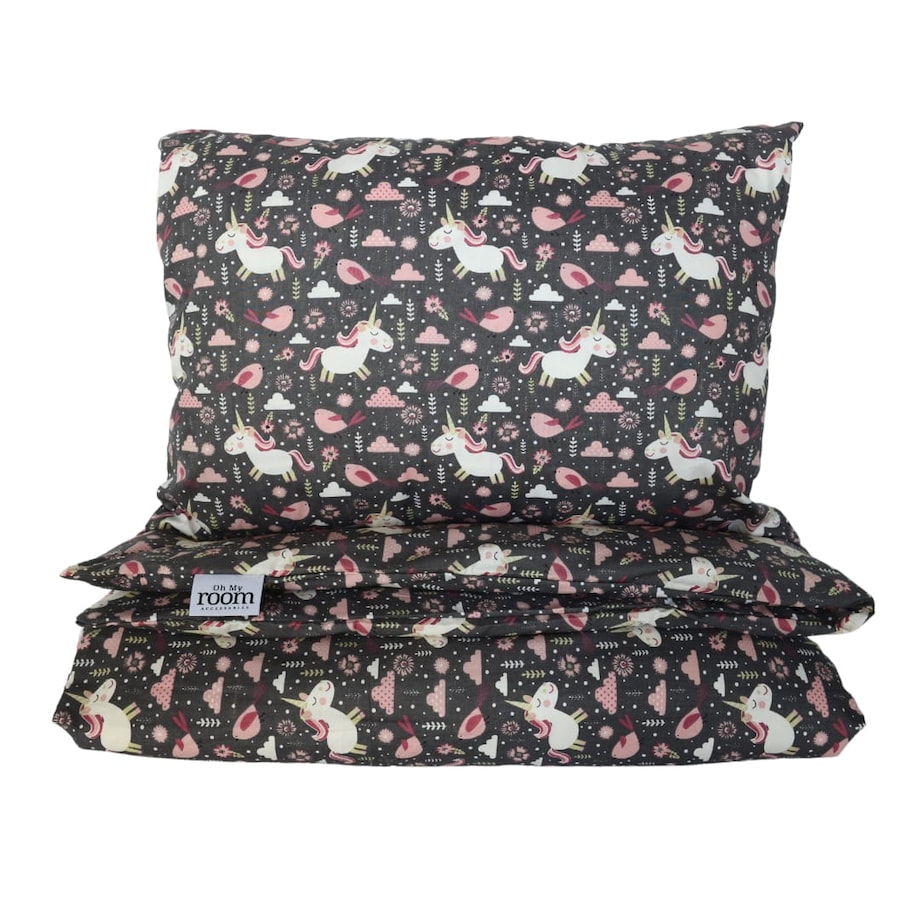 Pościel dziecięca bawełniana - kraina jednorożców 100/135