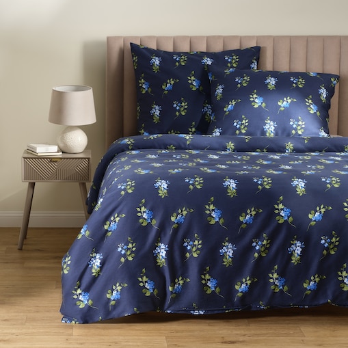 Pościel z bawełny satynowej Pateka 200x220 cm z motywem kwiatowym