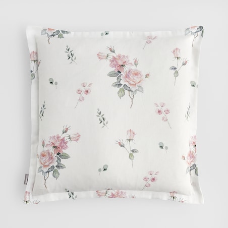 Poszewka z nadrukiem Charyor 45x45 cm z motywem kwiatowym