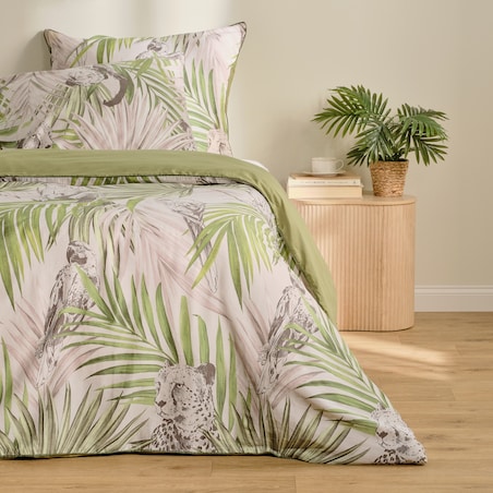 Pościel z bawełny satynowej z lamówką Peliro 160x200 cm