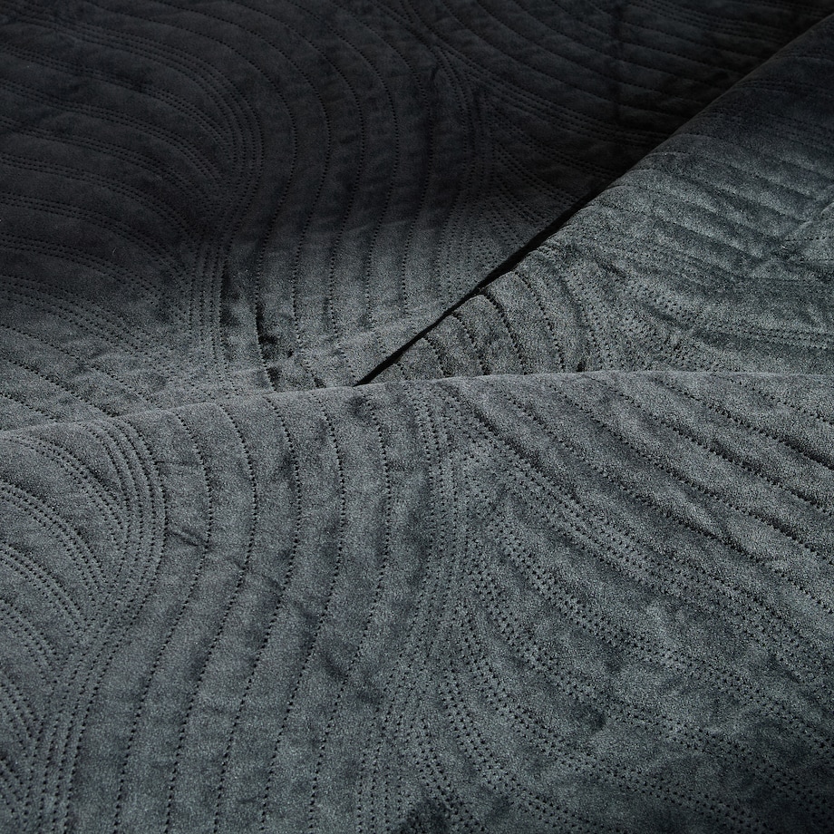 Jednokolorowa narzuta na łóżko z wytłoczonym wzorem Kaylin 200x220 cm