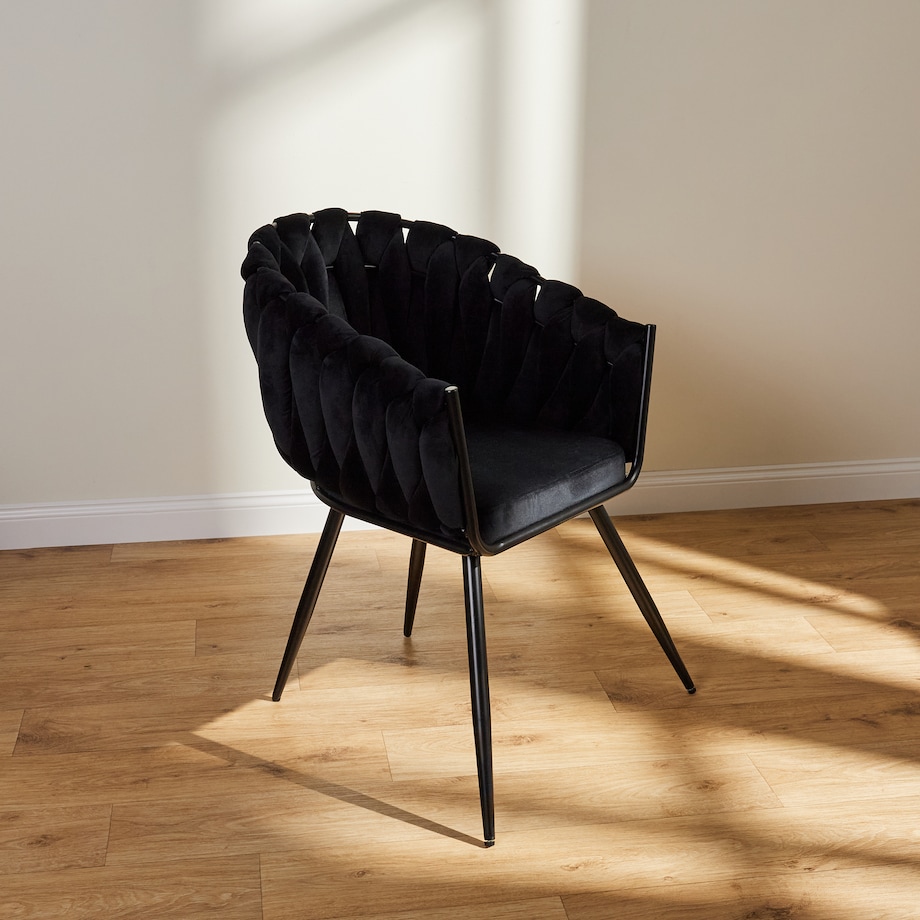 Eleganckie krzesło z weluru fannie