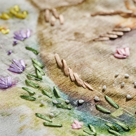 Bieżnik Haftowany Bunnelle 40x180 cm z motywem królika