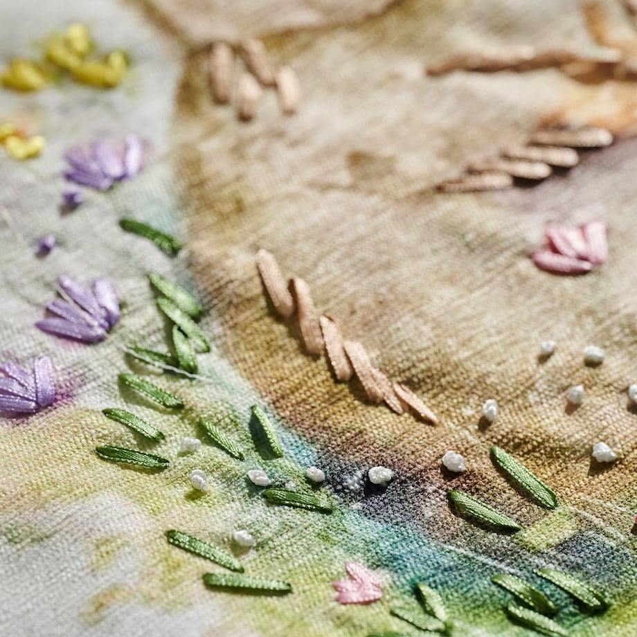 Bieżnik Haftowany Bunnelle 40x180 cm z motywem królika