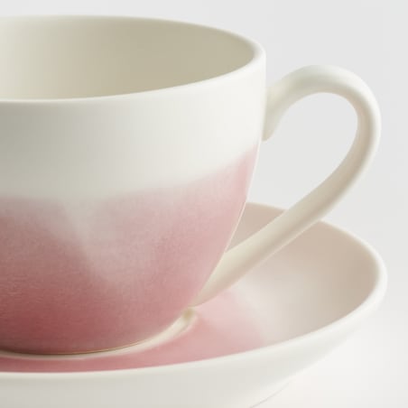 Filiżanka Ze Spodkiem Veloria z motywem abstrakcyjnym