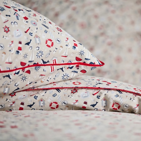 Pościel bawełniana z lamówką Pelora 200x220 cm