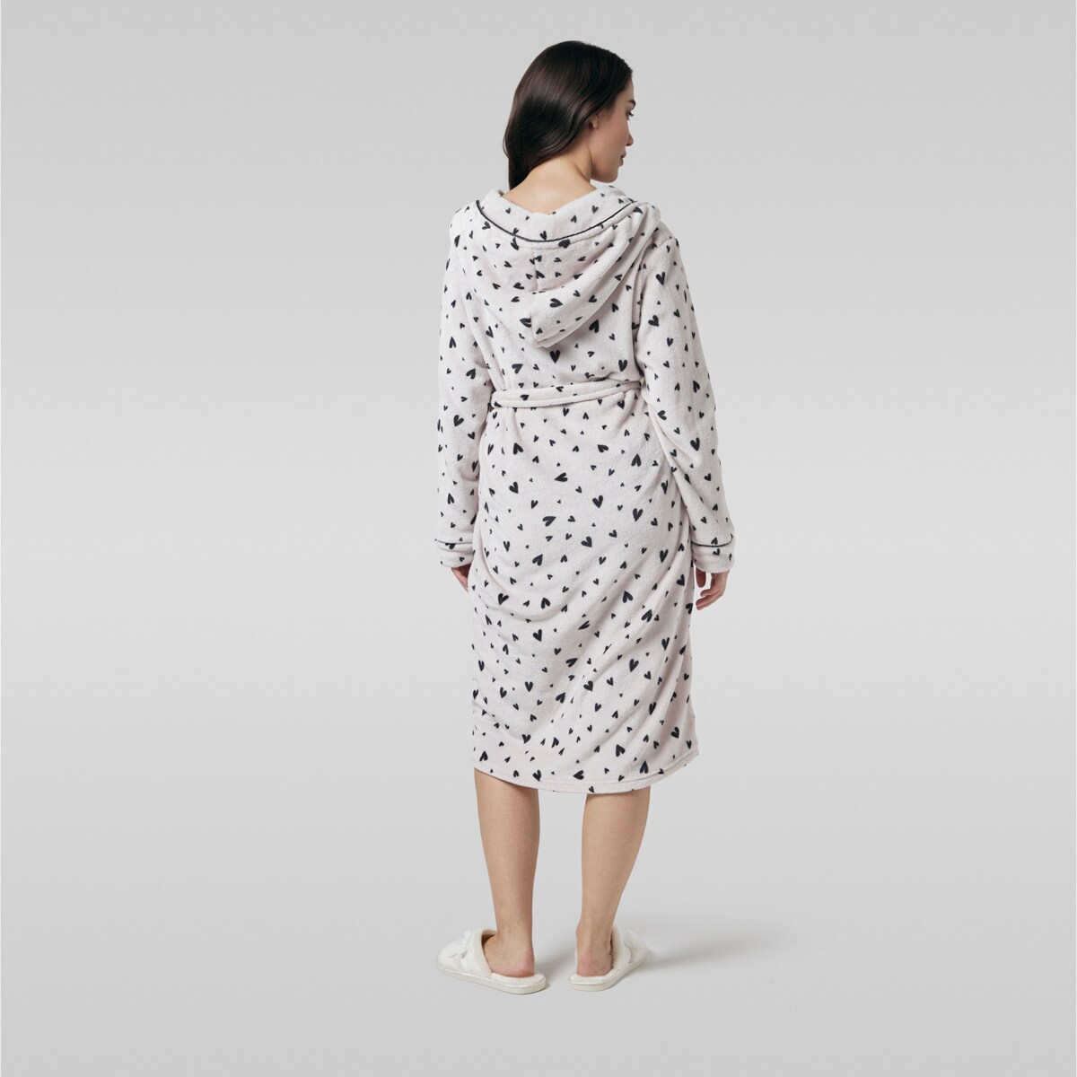 Szlafrok Malorina z motywem serc