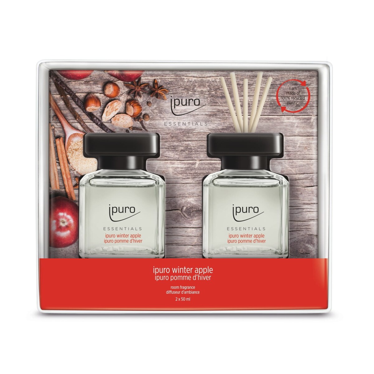 Zestaw prezentowy ipuro ESSENTIALS winter apple 2x50 ml