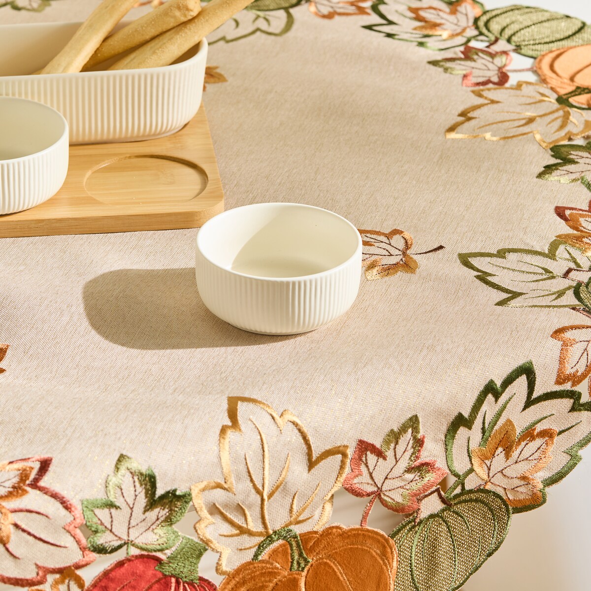 Serweta Haftowana Autumn garden 80x80 cm