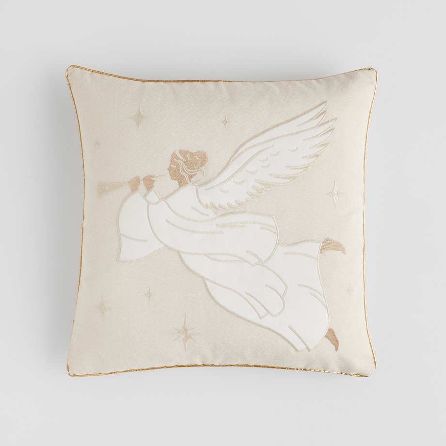 Poszewka Haftowana Angeliso 45x45 cm z motywem anioła