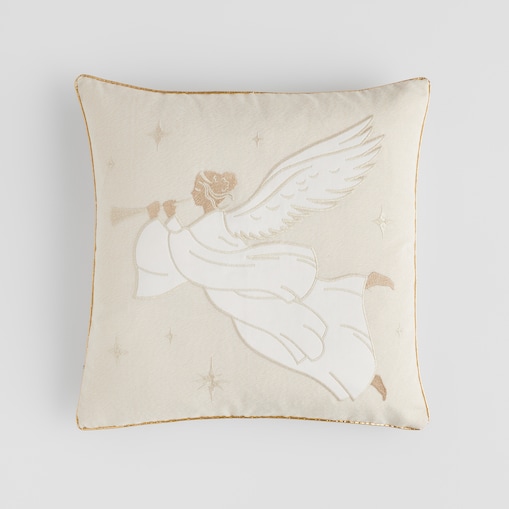 Poszewka Haftowana Angeliso 45x45 cm z motywem anioła