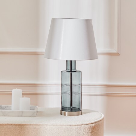 lampa stołowa ze szklaną podstawą hoiles