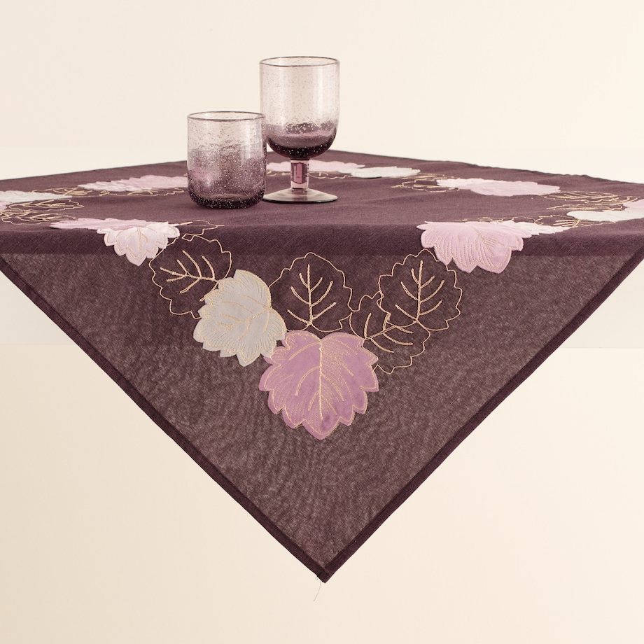 Serweta Figgo 80x80 cm z motywem liści