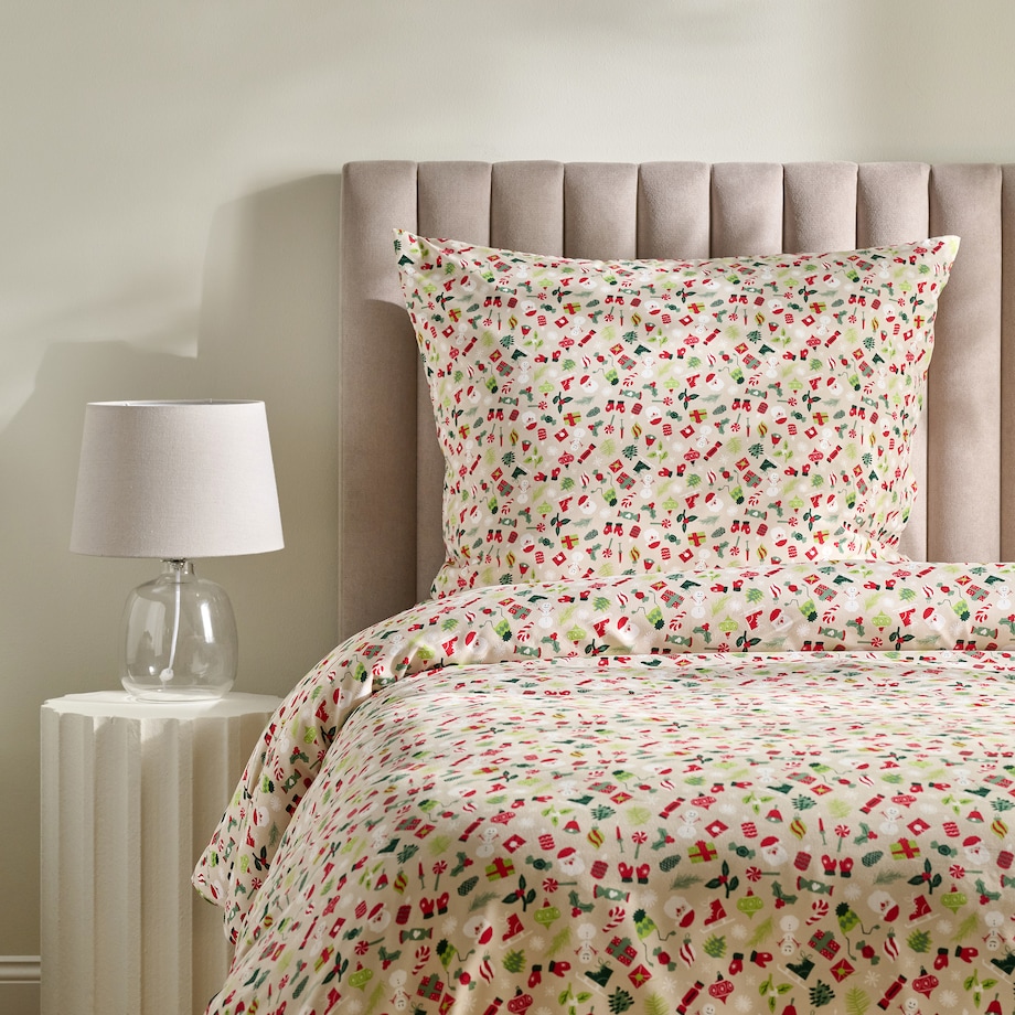 Pościel Z Mikrofibry Festiom 140x200 cm z motywem mikołaja