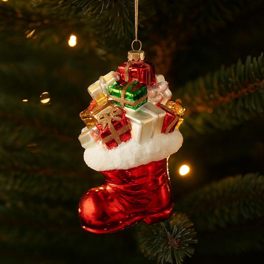 Bombka szklana Sokis z motywem mikołaja