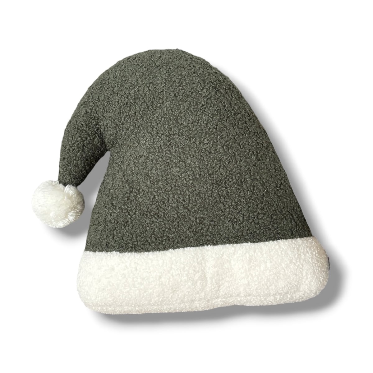 Poduszka w kształcie czapki Mikołaja zielona