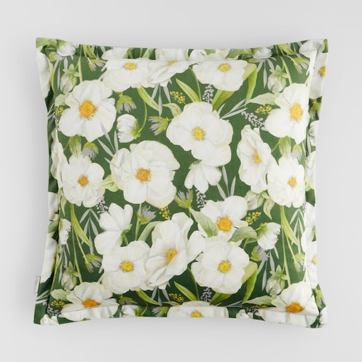 Poszewka z nadrukiem Emeris 45x45 cm z motywem kwiatowym