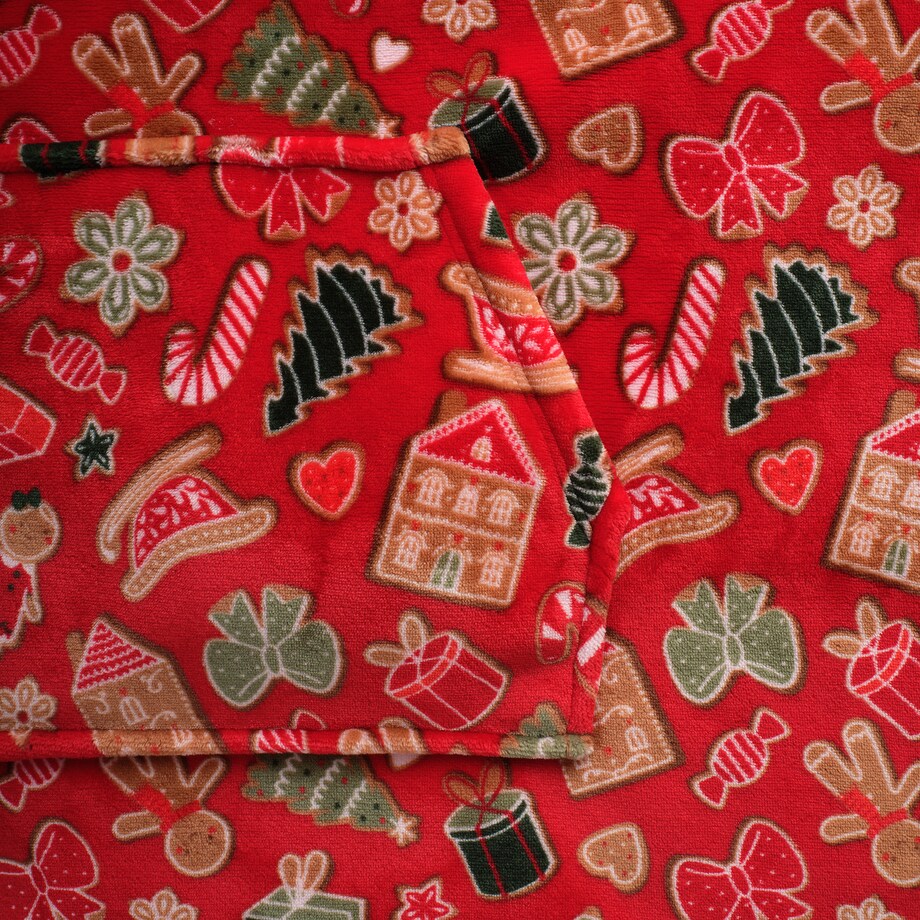 Ponczo Ginno z motywem piernika