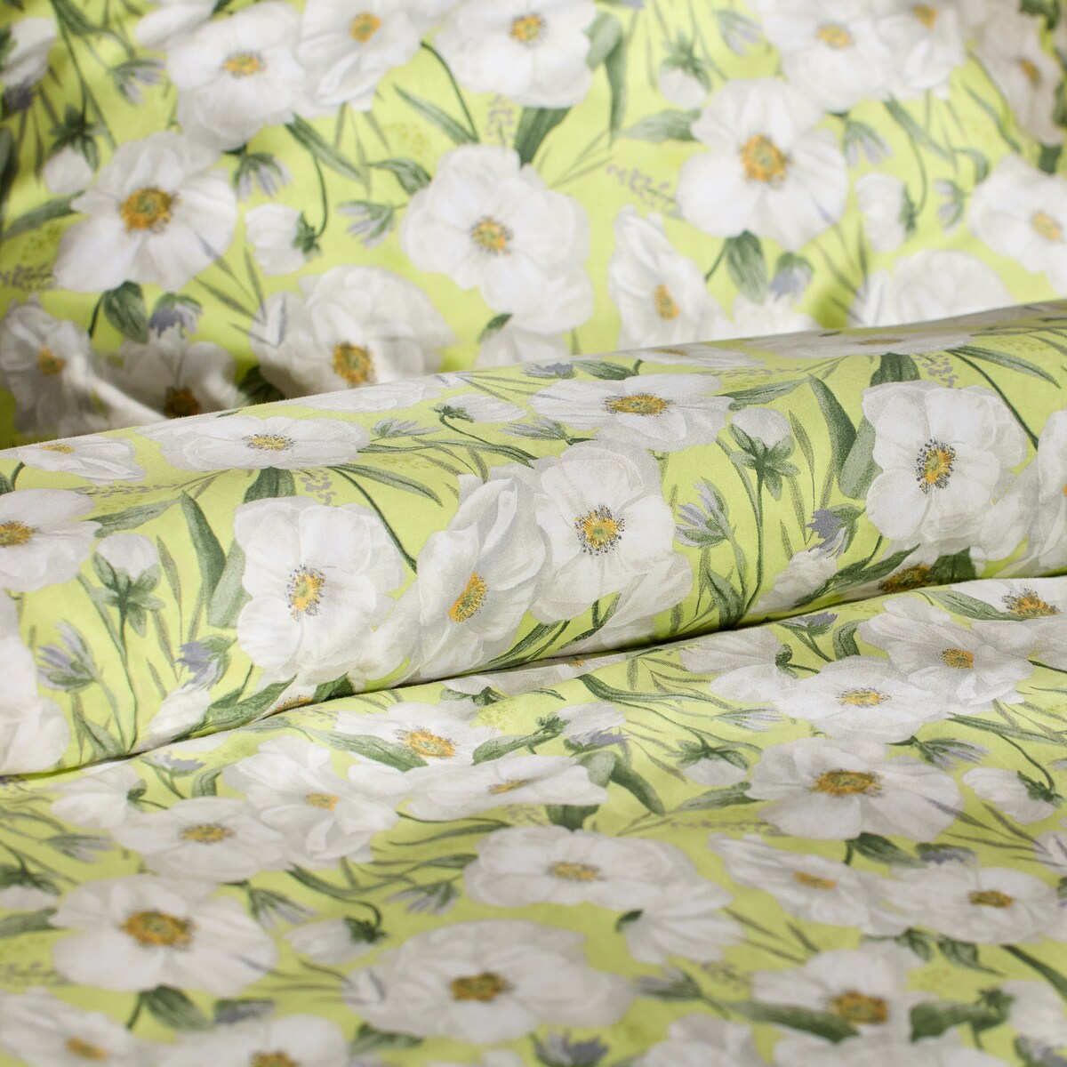 Pościel z bawełny satynowej Emeris 160x200 cm z motywem kwiatowym