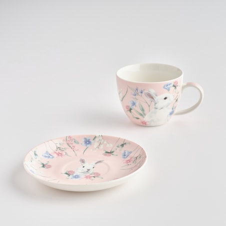 Filiżanka Ze Spodkiem Kirossi z motywem królika