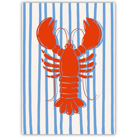 plakat cucina italiana aragosta 30x40 cm