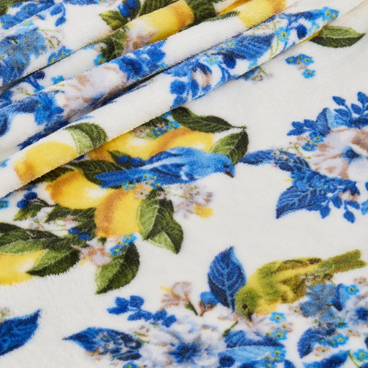 Drukowany koc Lemondi 150x200 cm z motywem kwiatowym
