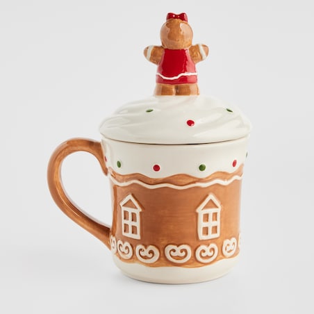 Kubek Z Dodatkiem Gingerhouse z motywem piernika